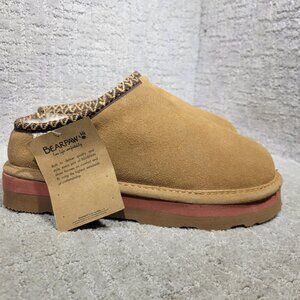 Bearpaw Lucille Women's Size 9 US Chestnut Suede Water and Stain-Repellent Mules